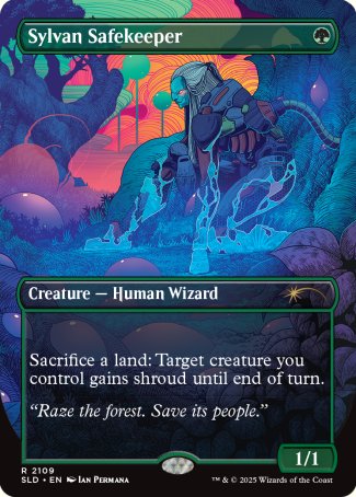 Sylvan Safekeeper proxy card MTG Secret Lair Drop