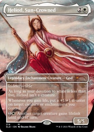Heliod, Sun-Crowned proxy card MTG Secret Lair Drop