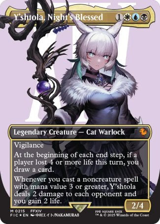 Y'shtola, Night's Blessed proxy card MTG Final Fantasy Commander