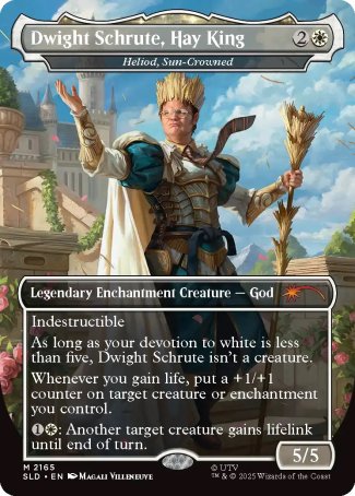 Dwight Schrute, Hay King // Heliod, Sun-Crowned proxy card MTG Secret Lair Drop