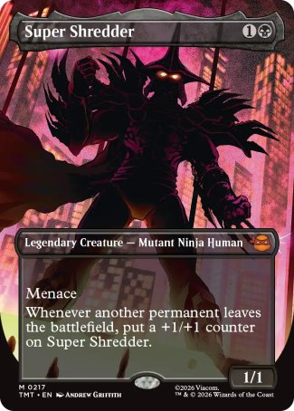 Super Shredder proxy card MTG Teenage Mutant Ninja Turtles
