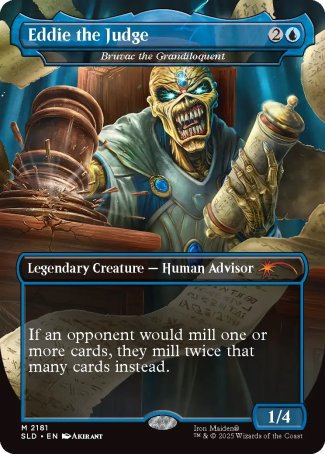 Eddie the Judge // Bruvac the Grandiloquent proxy card MTG Secret Lair Drop