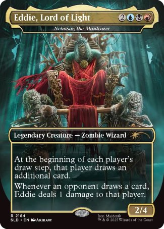 Eddie, Lord of Light // Nekusar, the Mindrazer proxy card MTG Secret Lair Drop
