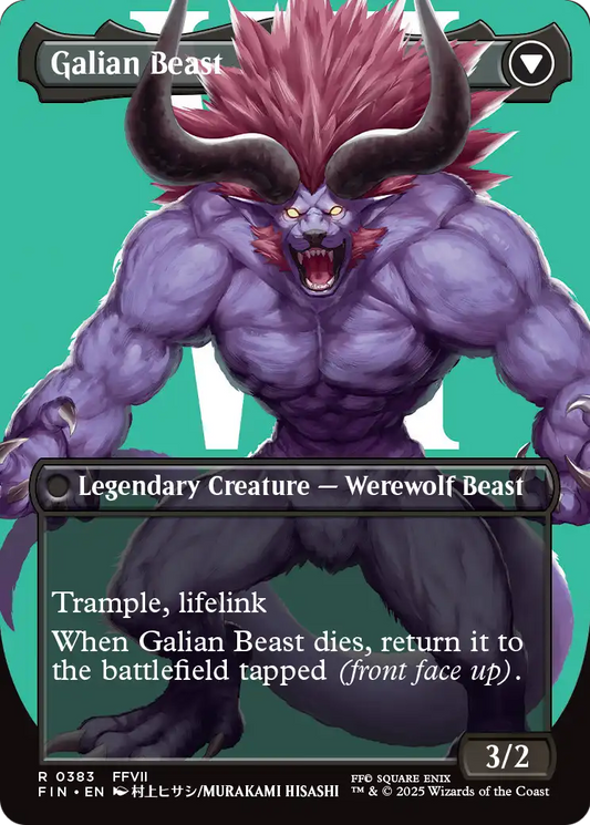Galian Beast - back face MTG proxy card