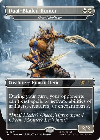 Dual-Bladed Hunter // Grand Abolisher proxy card MTG Secret Lair Drop