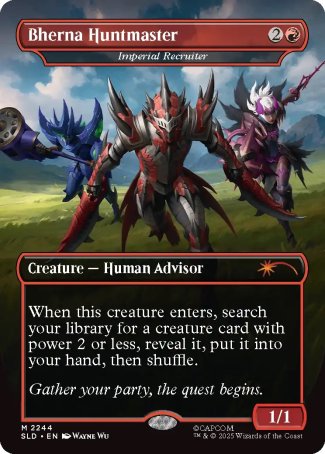 Bherna Huntmaster // Imperial Recruiter proxy card MTG Secret Lair Drop