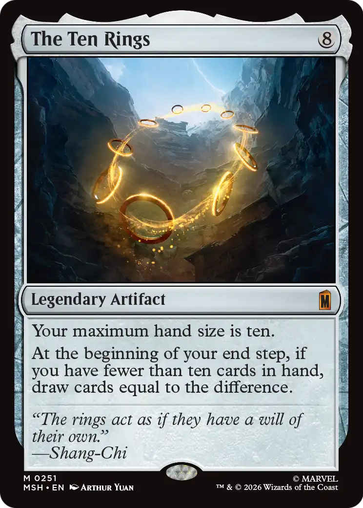 The Ten Rings MTG proxy card