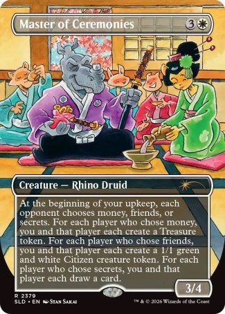 Master of Ceremonies proxy card MTG Secret Lair Drop