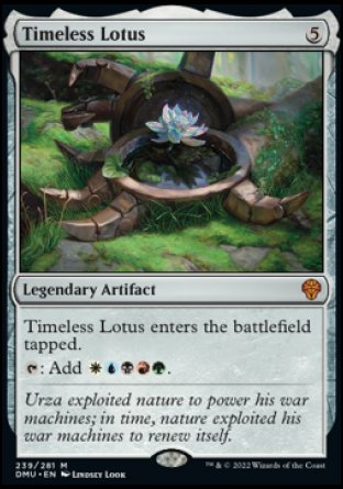 Timeless Lotus proxy card MTG Dominaria United