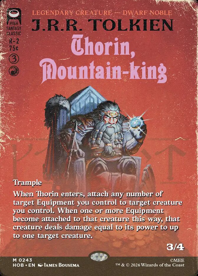 Thorin, Mountain-king MTG proxy card