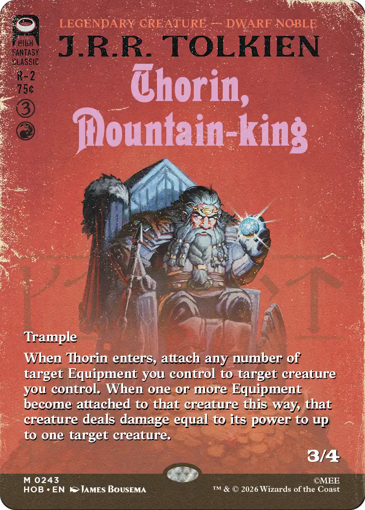 Thorin, Mountain-king MTG proxy card