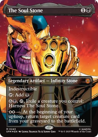 The Soul Stone proxy card MTG Marvel's Spider-Man