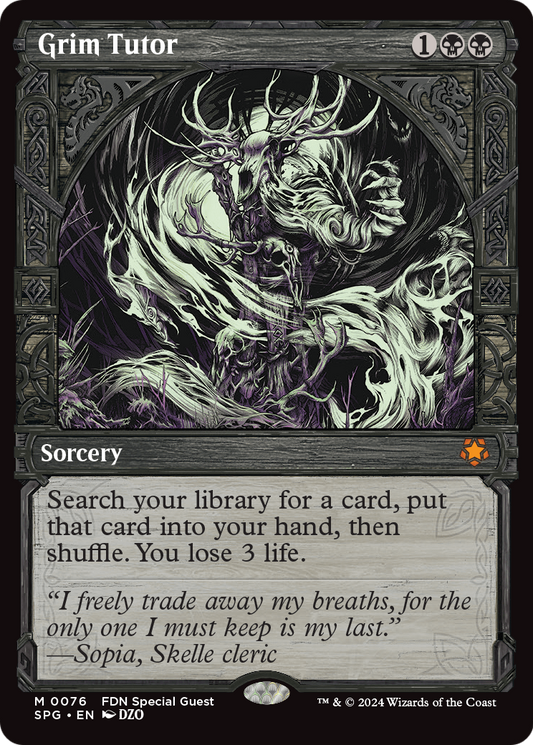 Grim Tutor MTG proxy card