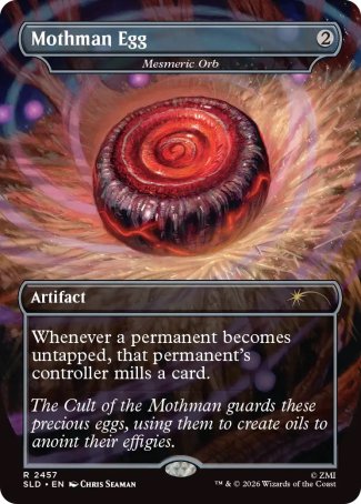 Mothman Egg // Mesmeric Orb proxy card MTG Secret Lair Drop