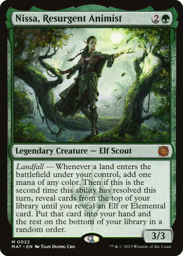 Nissa, Resurgent Animist MTG proxy card