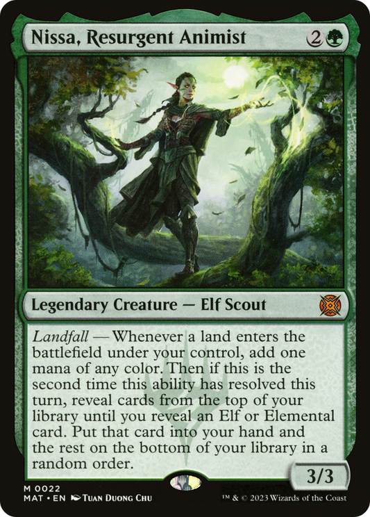 Nissa, Resurgent Animist MTG proxy card