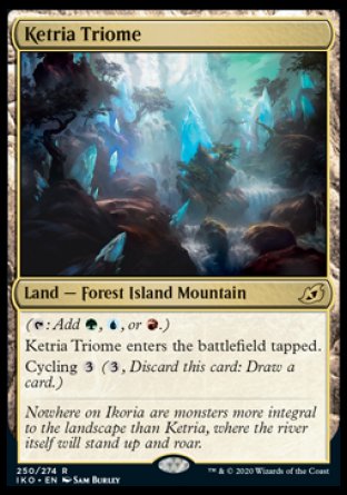 Ketria Triome proxy card MTG Ikoria: Lair of Behemoths