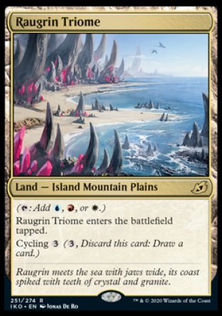 Raugrin Triome proxy card MTG Ikoria: Lair of Behemoths