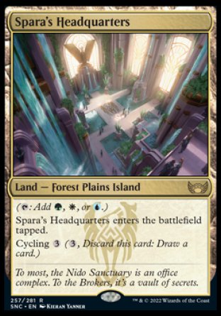 Spara's Headquarters proxy card MTG Streets of New Capenna