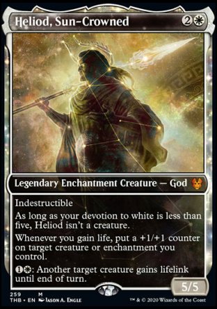 Heliod, Sun-Crowned proxy card MTG Theros Beyond Death