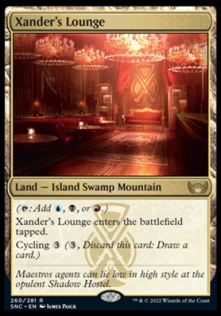 Xander's Lounge proxy card MTG Streets of New Capenna
