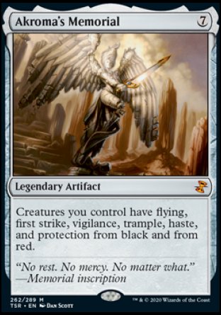 Akroma's Memorial proxy card MTG Time Spiral Remastered