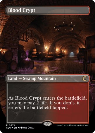 Blood Crypt proxy card MTG Ravnica: Clue Edition