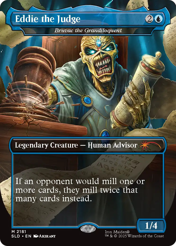 Bruvac the Grandiloquent “Eddie the Judge” MTG proxy card