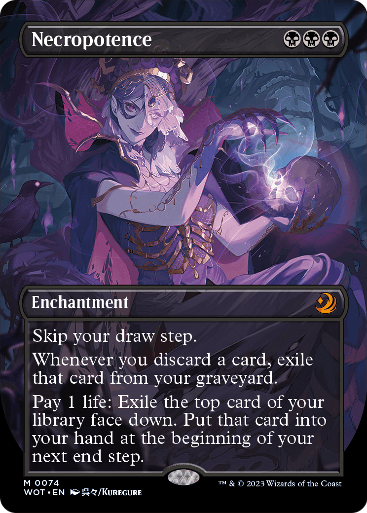 Necropotence MTG proxy card