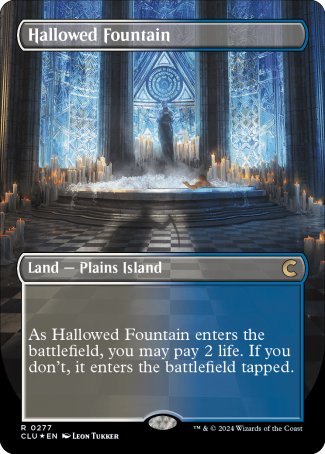 Hallowed Fountain proxy card MTG Ravnica: Clue Edition