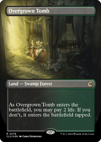 Overgrown Tomb proxy card MTG Ravnica: Clue Edition