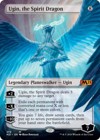 Ugin, the Spirit Dragon proxy card MTG Core Set 2021