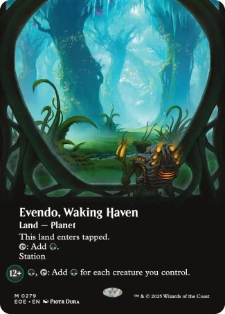 Evendo, Waking Haven proxy card MTG Edge of Eternities
