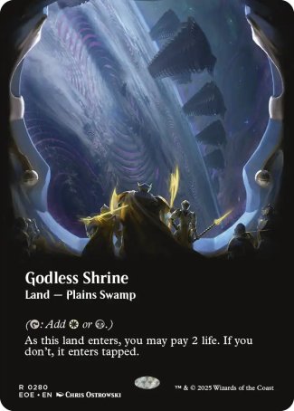 Godless Shrine proxy card MTG Edge of Eternities