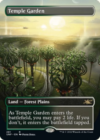 Temple Garden proxy card MTG Unfinity
