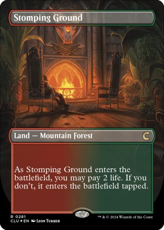 Stomping Ground proxy card MTG Ravnica: Clue Edition