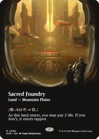 Sacred Foundry proxy card MTG Edge of Eternities