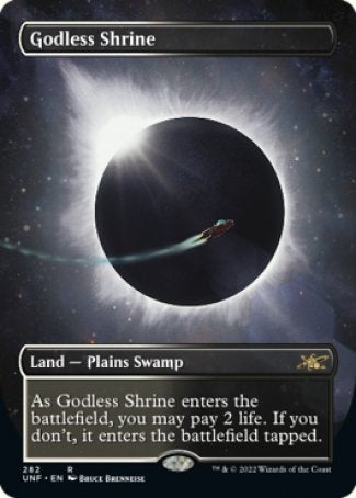 Godless Shrine proxy card MTG Unfinity