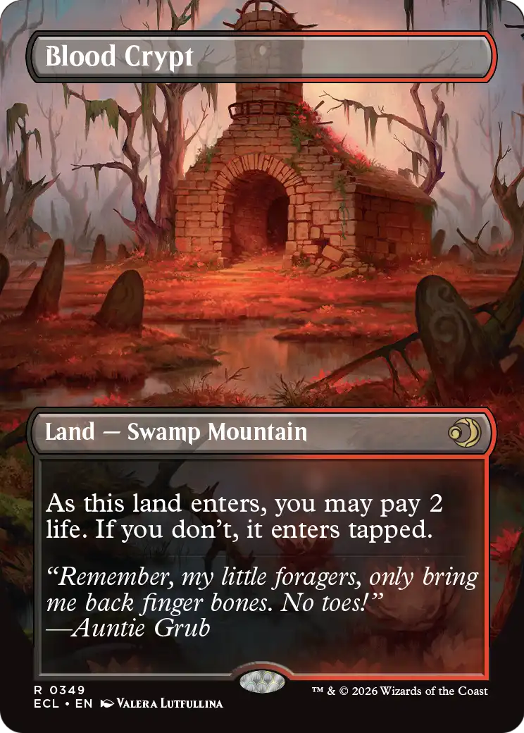 Blood Crypt - back face MTG proxy card