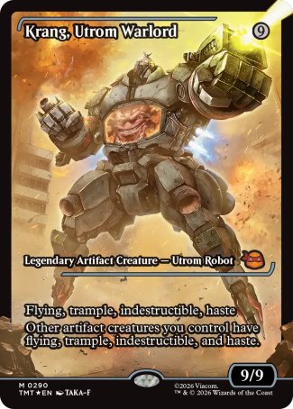 Krang, Utrom Warlord proxy card MTG Teenage Mutant Ninja Turtles
