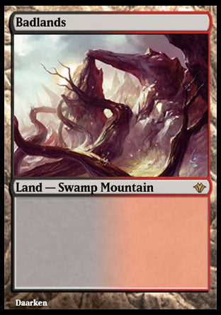 Badlands proxy card MTG Vintage Masters