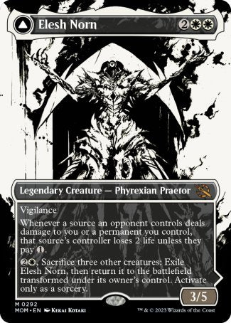 Elesh Norn // The Argent Etchings proxy card MTG March of the Machine