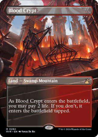 Blood Crypt proxy card MTG Ravnica Remastered