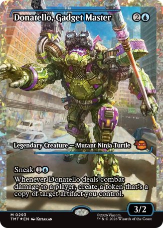 Donatello, Gadget Master proxy card MTG Teenage Mutant Ninja Turtles