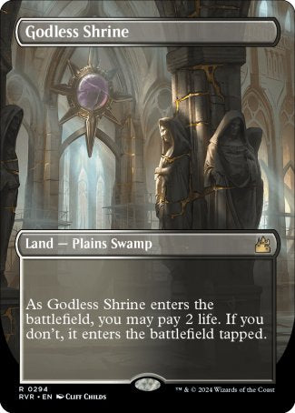 Godless Shrine proxy card MTG Ravnica Remastered