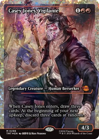 Casey Jones, Vigilante proxy card MTG Teenage Mutant Ninja Turtles