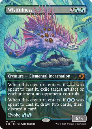 Wistfulness proxy card MTG Lorwyn Eclipsed