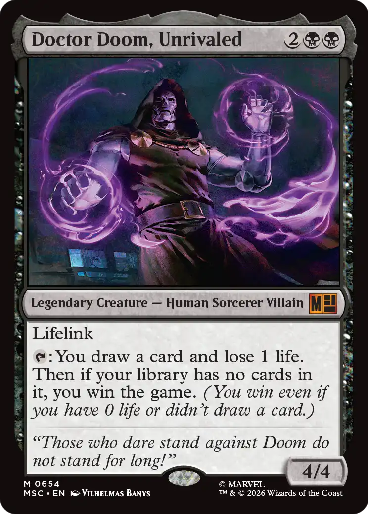 Doctor Doom, Unrivaled MTG proxy card