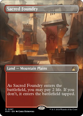 Sacred Foundry proxy card MTG Ravnica Remastered