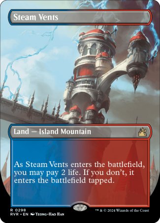 Steam Vents proxy card MTG Ravnica Remastered